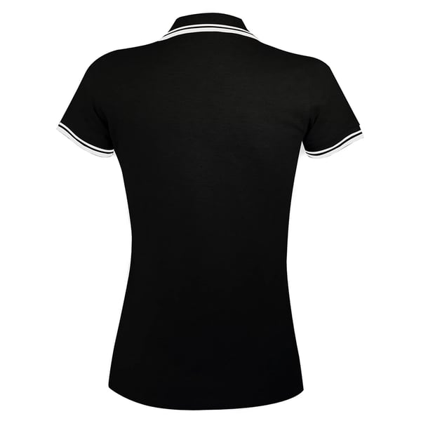 SOLS Womens/Ladies Pasadena Tipped Short Sleeve Pique Polo Shirt