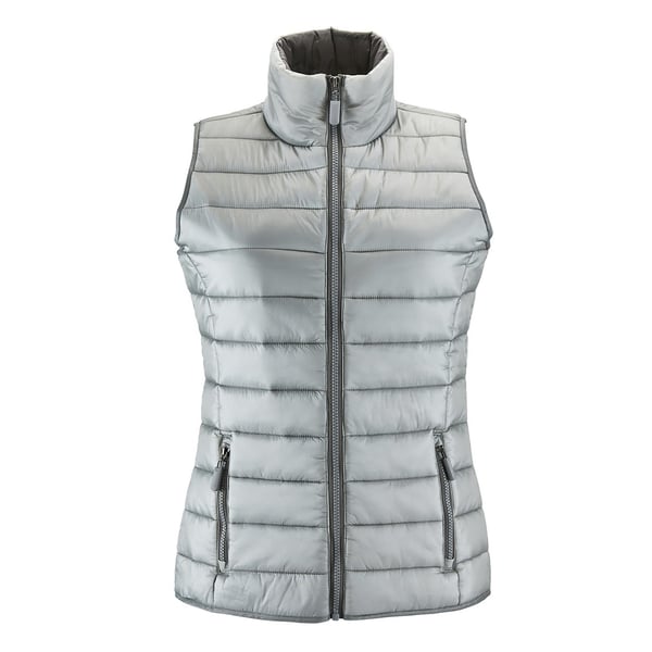 SOLS Dame/Dame Wave polstret vandafvisende bodywarmer/filet med polstring