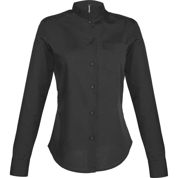 Kariban Womens/Ladies Long Sleeve Mandarin Collar Shirt