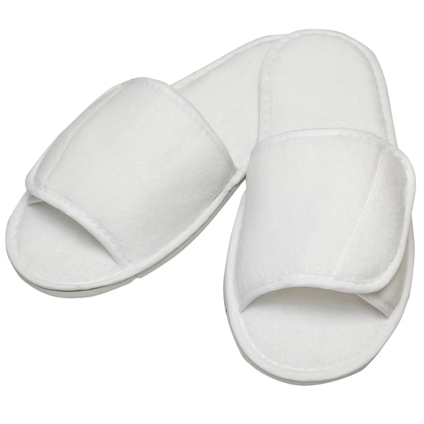 Towel City Adults Unisex Open Toe Slippers