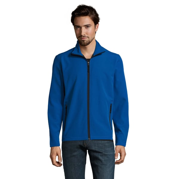 SOLS Mens Race Full Zip Water Repellent Softshell Jacket