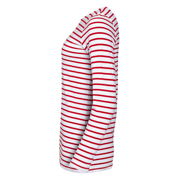 SOLS Womens/Ladies Marine Long Sleeve Stripe T-Shirt