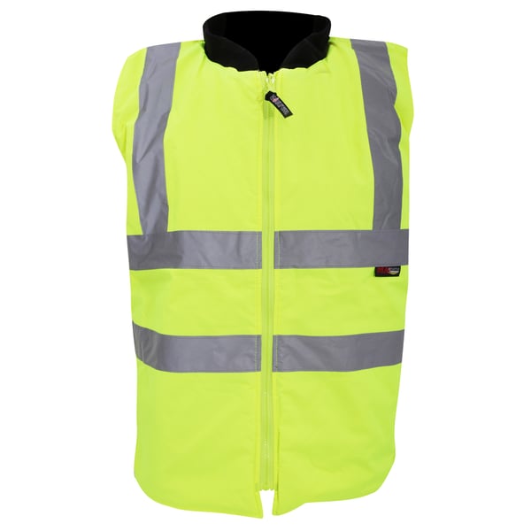 Warrior Mens Phoenix High Visibility Safety Bodywarmer Jacket