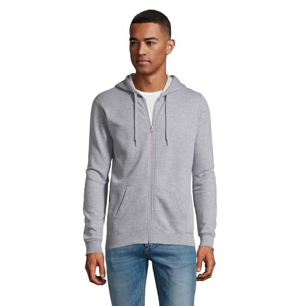 SOLS Mens Stone Zip Up Plain Hoodie