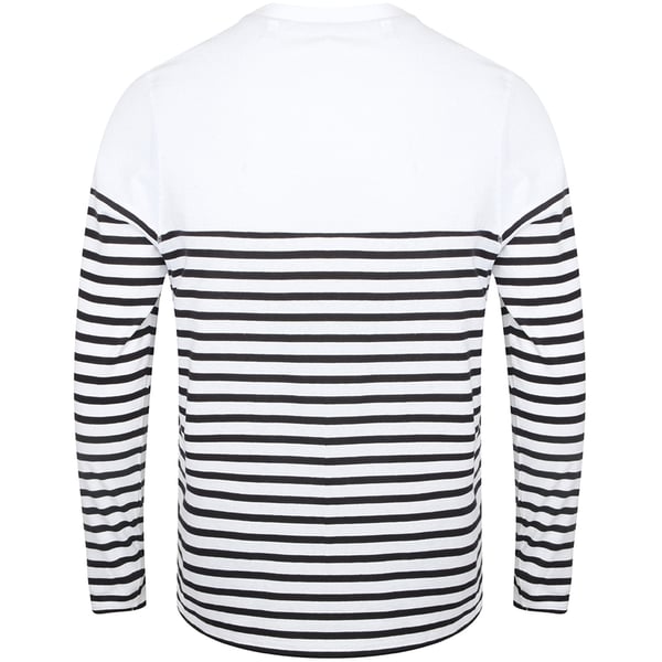 Front Row Mens Long Sleeve Breton Stripe T-Shirt