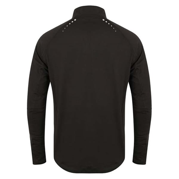 Tombo Herre langærmet Zip Neck Performance Top med lynlås