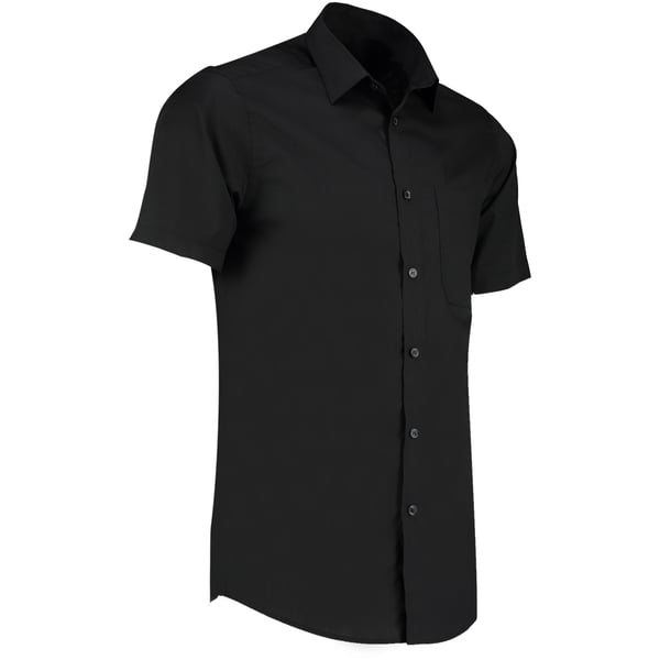 Kustom Kit Mens Short Sleeve Tailored Poplin Shirt