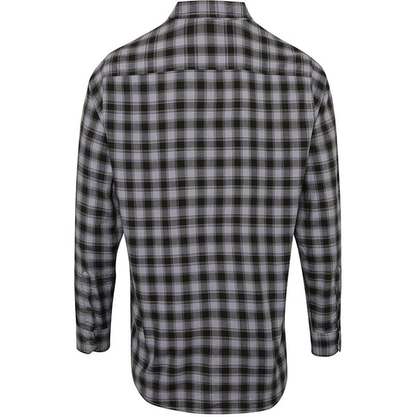 Premier Mens Mulligan Check Long Sleeve Shirt