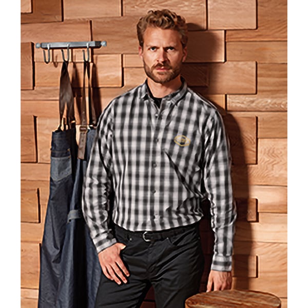 Premier Mens Mulligan Check Long Sleeve Shirt