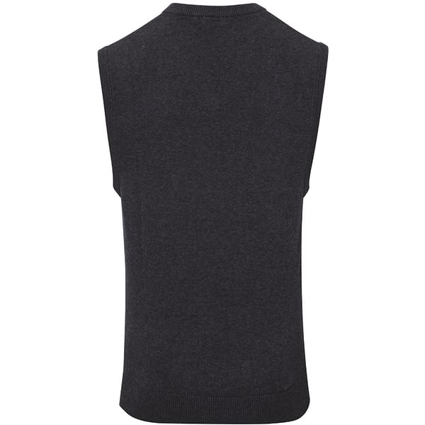 Premier Mens Sleeveless Cotton Acrylic V Neck Sweater
