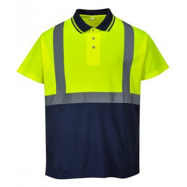 Portwest Mens Hi-Vis Two Tone Polo Shirt