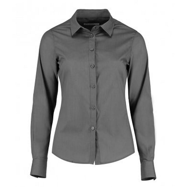 Kustom Kit Womens/Ladies Long Sleeve Tailored Poplin Shirt