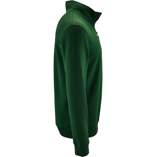 SOLS Herre Stan Sweatshirt med kontrast lynlås i halsen