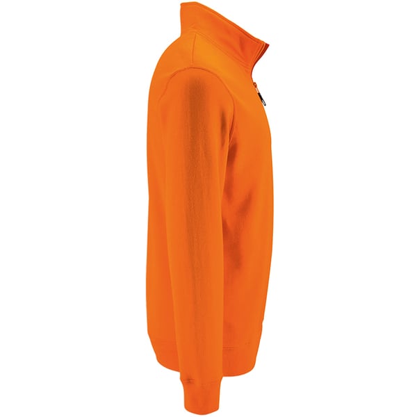 SOLS Herre Stan Sweatshirt med kontrast lynlås i halsen