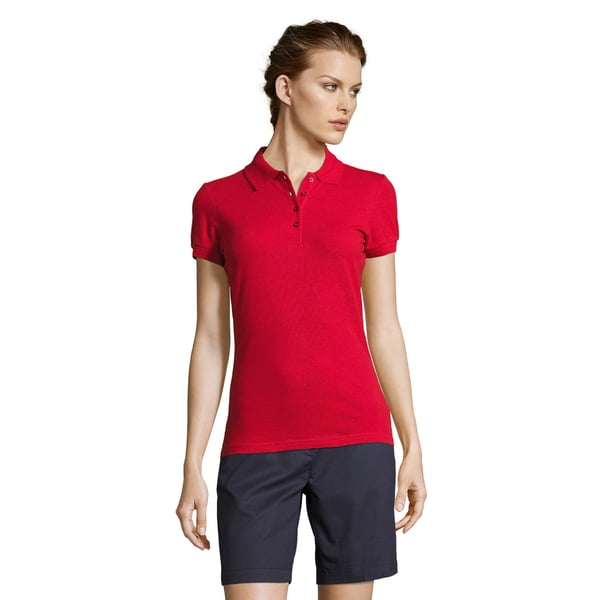 SOLS Womens/Ladies People Pique Short-Sleeved Polo Shirt
