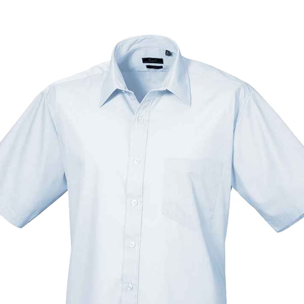 Premier Mens Short Sleeve Poplin Shirt