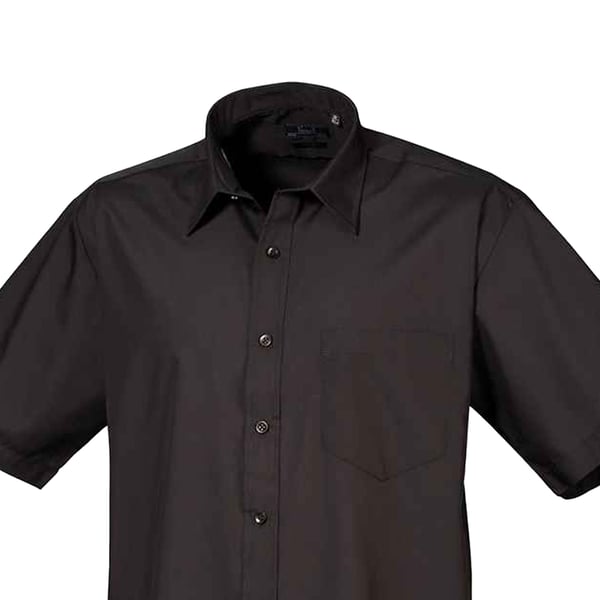 Premier Mens Short Sleeve Poplin Shirt