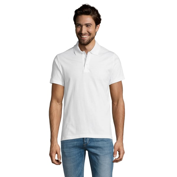 SOLS Mens Prescott Jersey Short Sleeve Polo Shirt