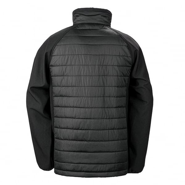 Result Herr Svart Compass Vadderad Softshelljacka