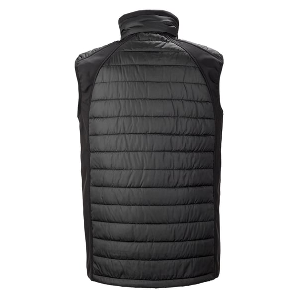 Result Mens Black Compass Padded Soft Shell Gilet