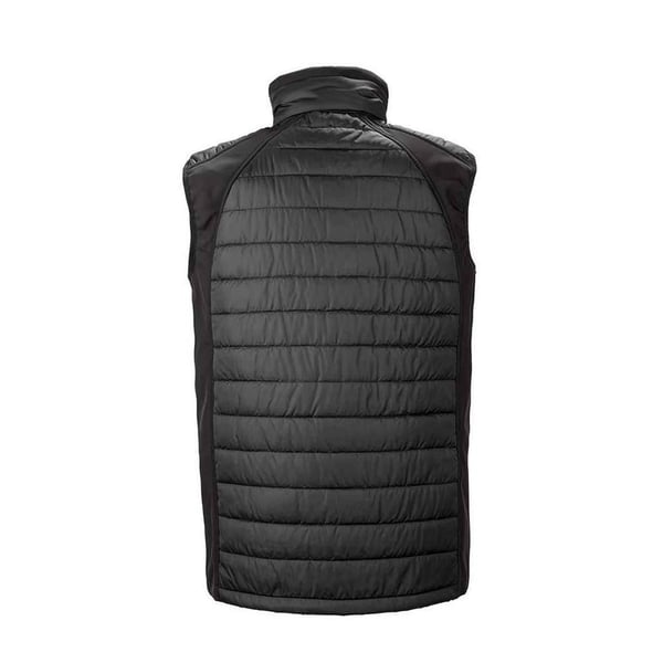 Result Mens Black Compass Padded Soft Shell Gilet