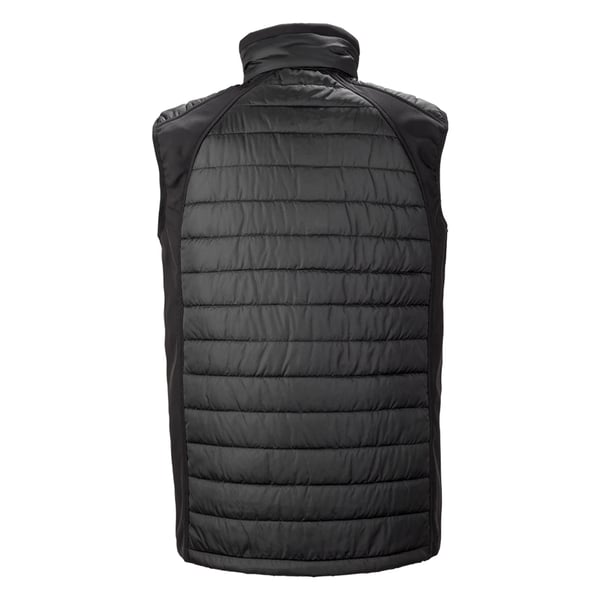 Result Mens Black Compass Padded Soft Shell Gilet