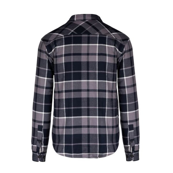 Kariban Mens Sherpa Lined Checked Shirt Jacket