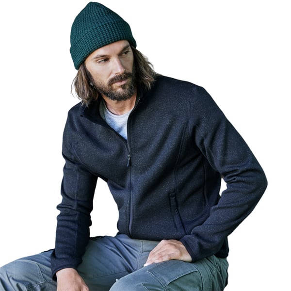 Tee Jays Mens Knitted Outdoor Fleece Jacket