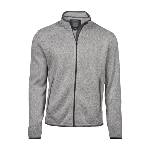Tee Jays Mens Knitted Outdoor Fleece Jacket