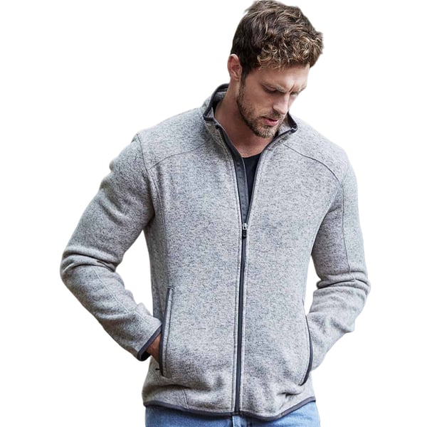 Tee Jays Mens Knitted Outdoor Fleece Jacket
