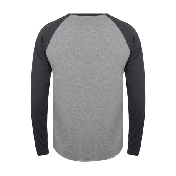 Tee Jays Mens Long Sleeve Baseball T-Shirt
