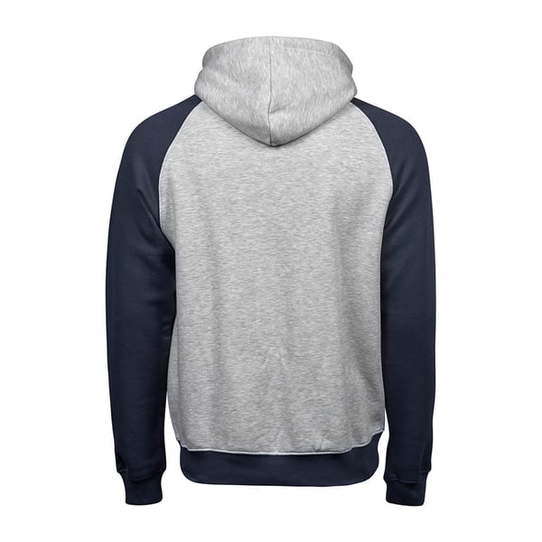 Tee Jays Mens Two Tone Raglan Hooded Sweatshirt