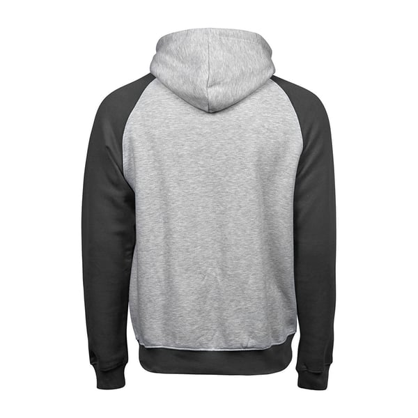Tee Jays Mens Two Tone Raglan Hooded Sweatshirt