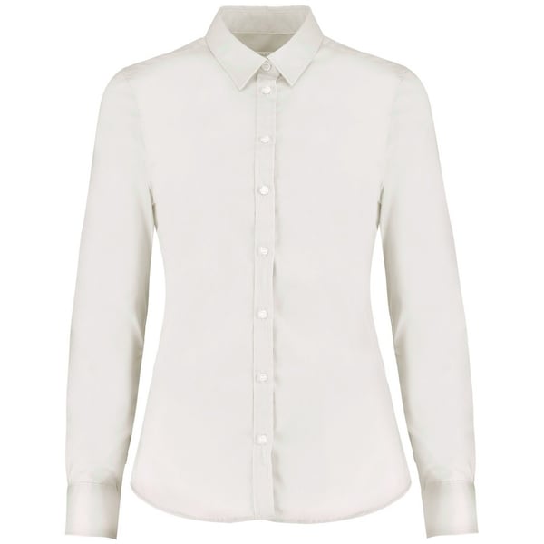 Kustom Kit Womens/Ladies Long Sleeve Tailored Stretch Oxford Shirt