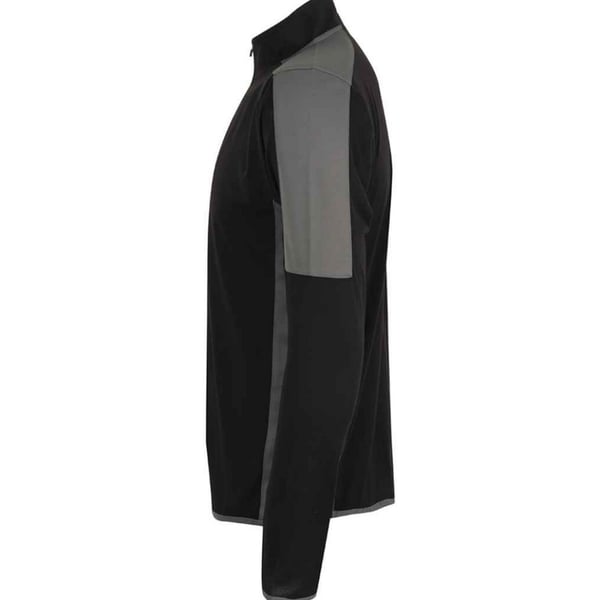 Finden & Hales Mens Contrast Zip Neck Midlayer Top