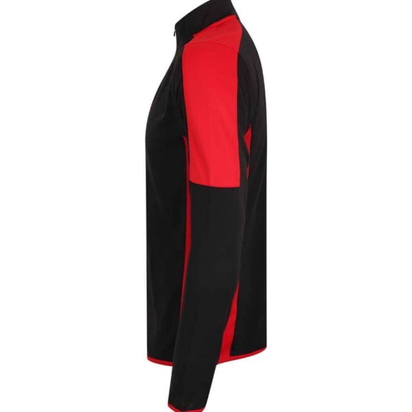 Finden & Hales Mens Contrast Zip Neck Midlayer Top