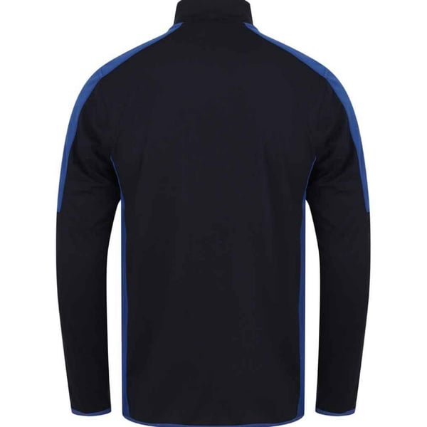 Finden & Hales Mens Contrast Zip Neck Midlayer Top