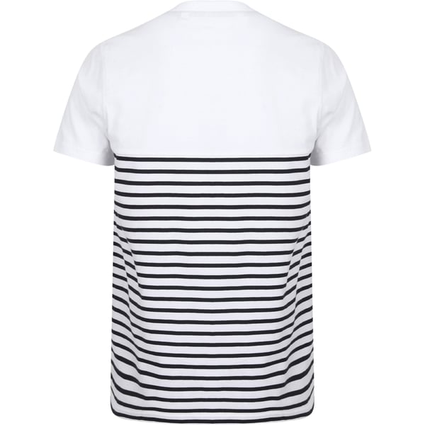 Front Row Adults Unisex Breton Striped T-Shirt