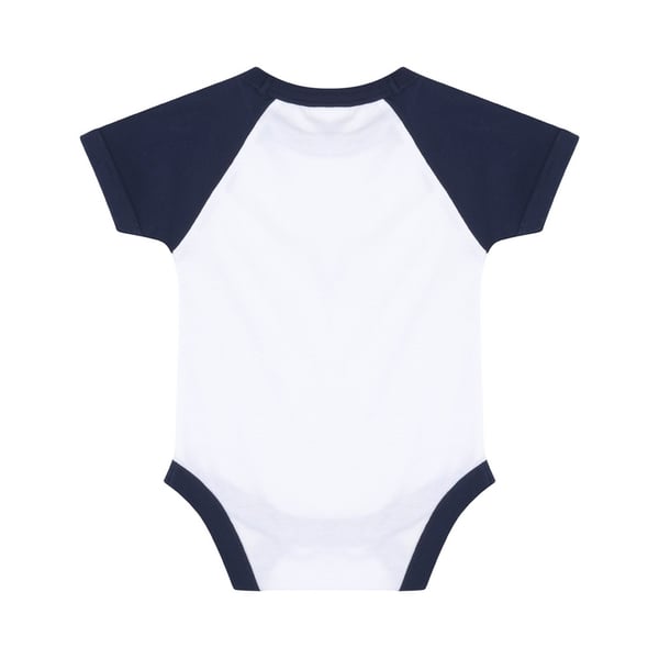 Larkwood Baby Boys/Girls Essential Short Sleeve Baseball Bodysuit