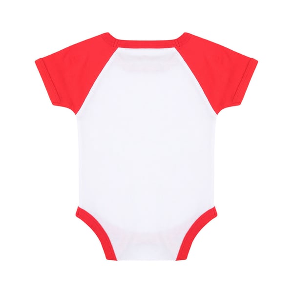 Larkwood Baby Boys/Girls Essential Short Sleeve Baseball Bodysuit