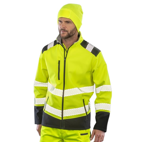 Result Adults Unisex Safe-Guard Ripstop Safety Soft Shell Jacket
