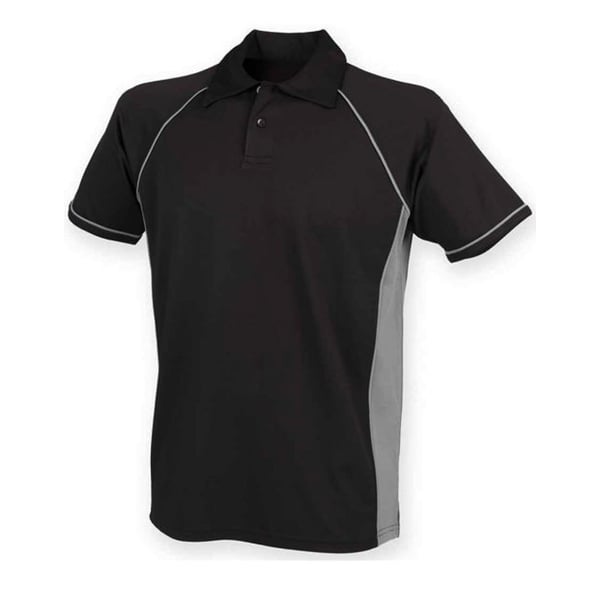 Finden and Hales poloshirt med piping for mænd