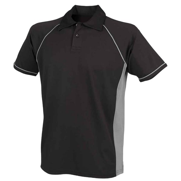 Finden And Hales Mens Performance Piped Polo Shirt