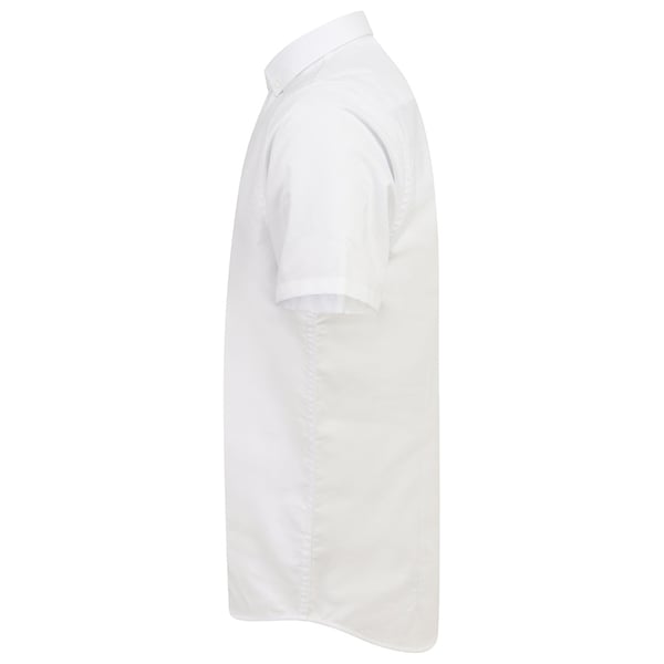 Henbury Mens Modern Short Sleeve Slim Fit Oxford Shirt
