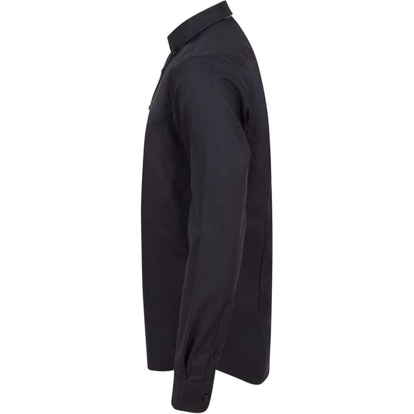Henbury Mens Modern Long Sleeve Slim Fit Oxford Shirt