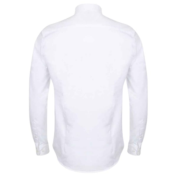 Henbury Mens Modern Long Sleeve Slim Fit Oxford Shirt