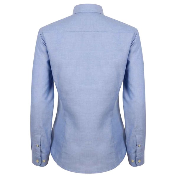 Henbury Womens/Ladies Modern Long Sleeve Oxford Shirt