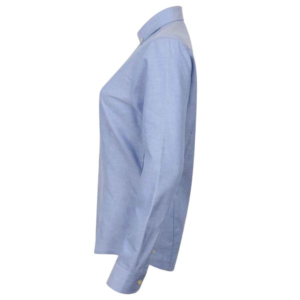 Henbury Womens/Ladies Modern Long Sleeve Oxford Shirt