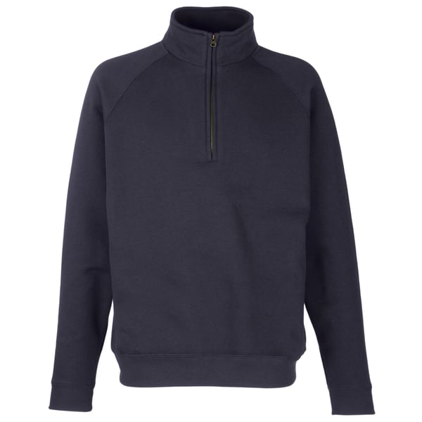 Fruit of the Loom Adults Unisex Classic Zip Neck Sweatshirt