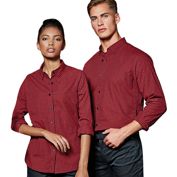 Premier Mens Maxton Check Long Sleeve Shirt